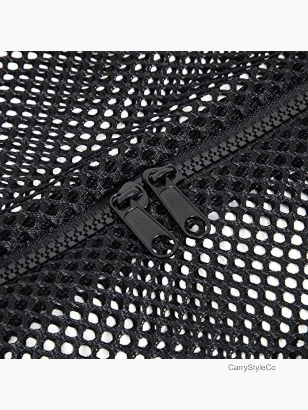 Oversized Mesh Duffle Bag - Breathable Sports & Travel Gear with Zipper &